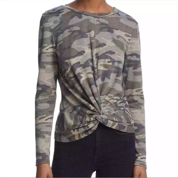 DREW, Womens, Twist Tie, Front, Camouflage, Top. - Picture 1 of 10